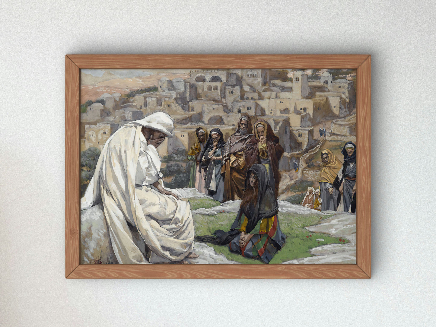 Jesus Wept by James Tissot 1886, Wall Art Print, Fine Art Reproduction, Museum Quality Decor, Poster