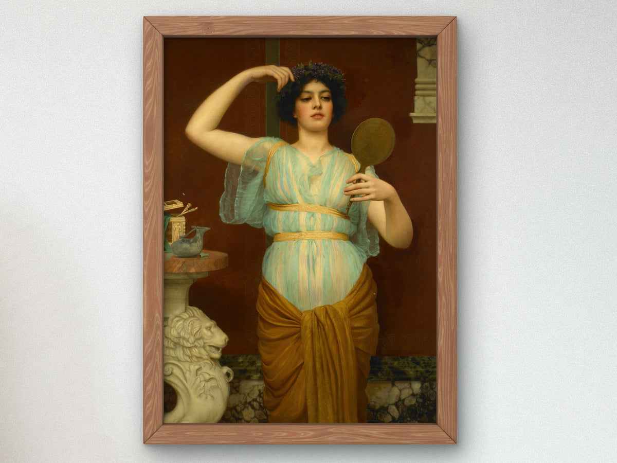 Ione by John William Godward, Wall Art Print, Fine Art Reproduction, Museum Quality Decor, Poster