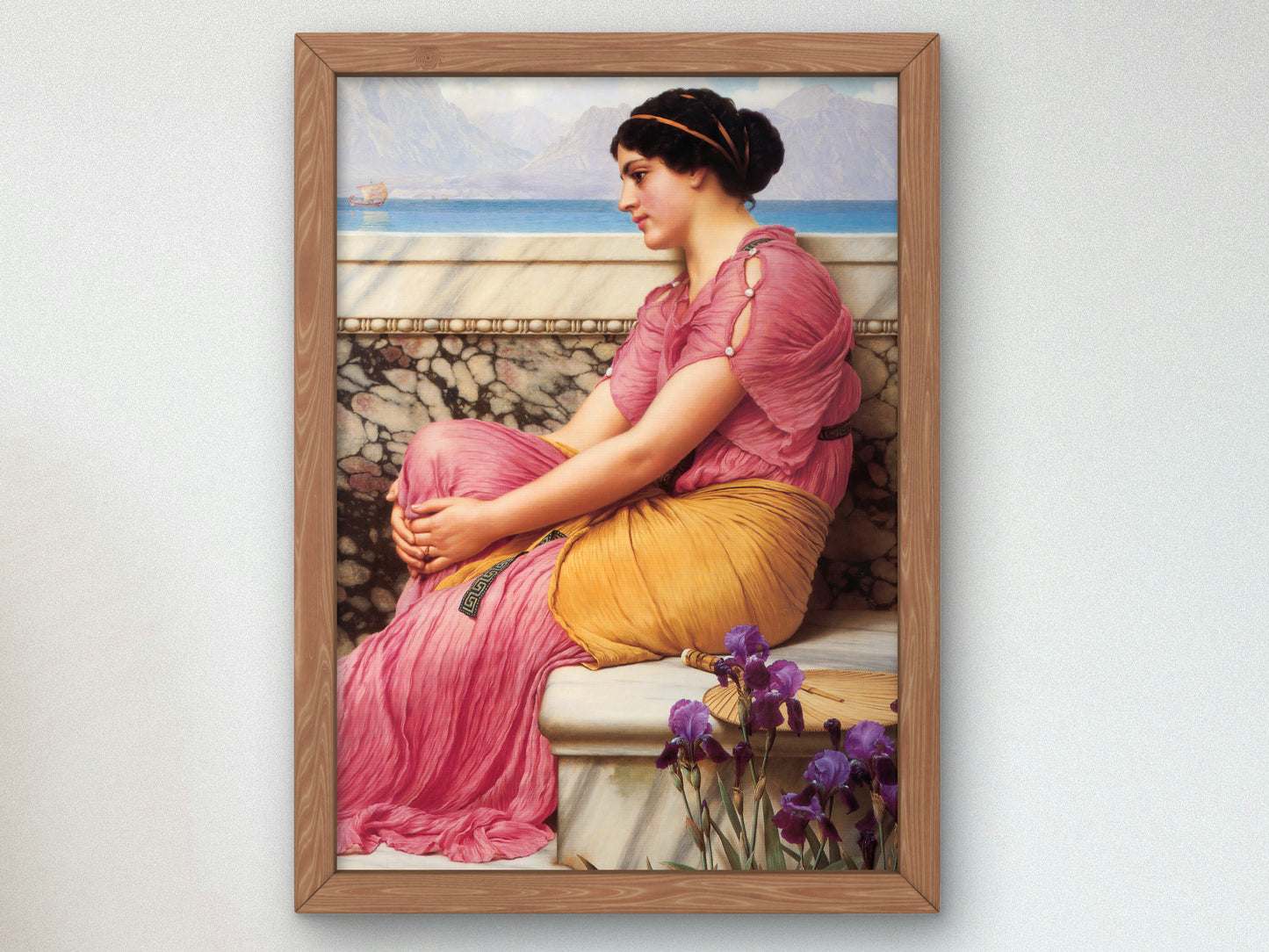 Absence Makes the Heart Grow Fonder by John William Godward 1912, Wall Art Print, Fine Art Reproduction, Museum Quality Decor, Poster