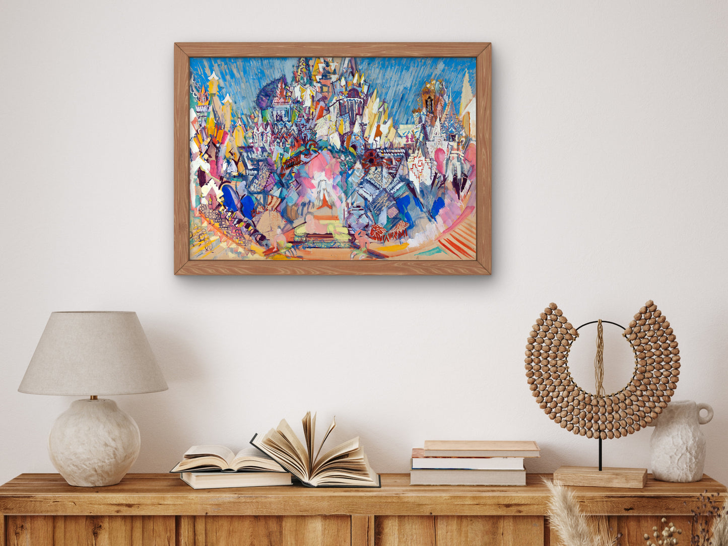 The Golden Cockerel Candy City Decorations by Fyodor Fyodorovsky 1932, Wall Art Print, Fine Art Reproduction, Museum Quality Decor, Poster