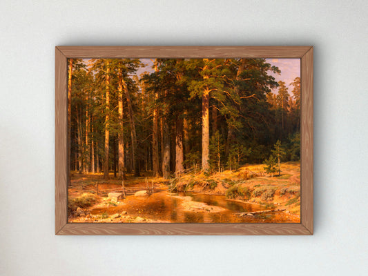 Mast Tree Grove by Ivan Ivanovich Shishkin, Wall Art Print, Fine Art Reproduction, Museum Quality Decor, Poster