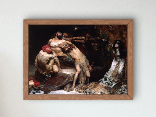 Samson by Solomon Joseph Solomon 1887, Wall Art Print, Fine Art Reproduction, Museum Quality Decor, Poster