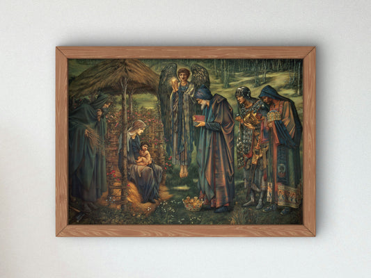 The Star of Bethlehem by Edward Coley Burne Jones 1887, Wall Art Print, Fine Art Reproduction, Museum Quality Decor, Poster