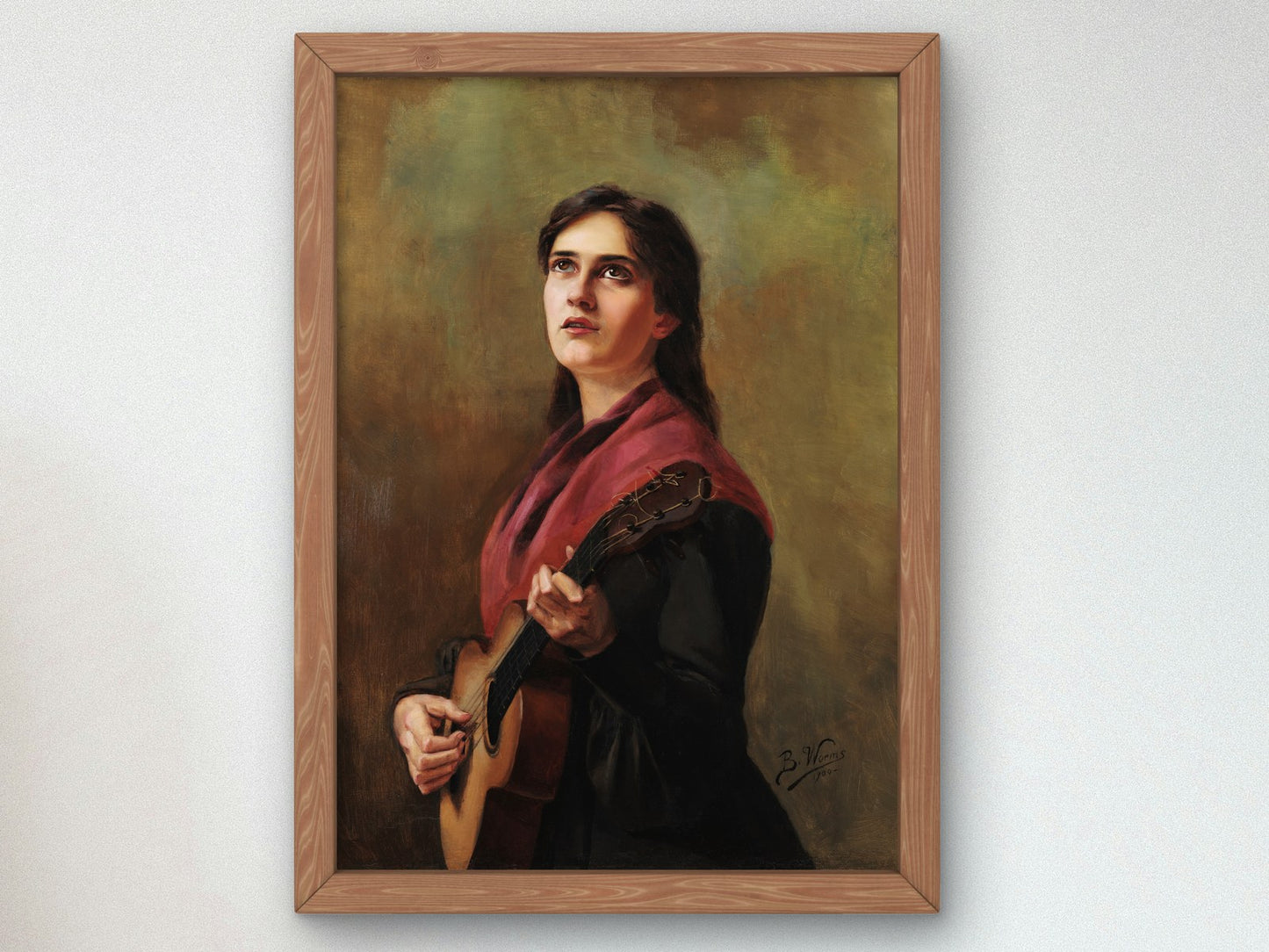 Cancao Sentimental by Bertha Worms 1904, Wall Art Print, Fine Art Reproduction, Museum Quality Decor, Poster