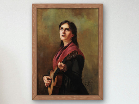 Cancao Sentimental by Bertha Worms 1904, Wall Art Print, Fine Art Reproduction, Museum Quality Decor, Poster