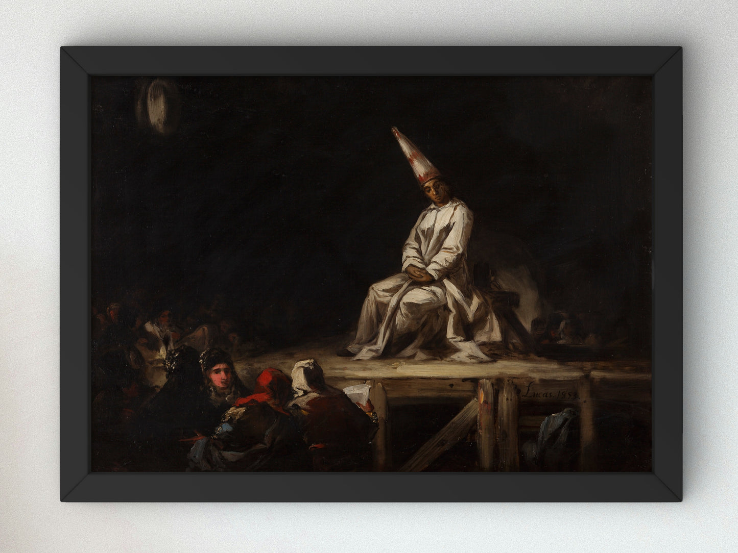 Auto da fé by Eugenio Lucas Velázquez 1853, Wall Art Print, Fine Art Reproduction, Museum Quality Decor, Poster