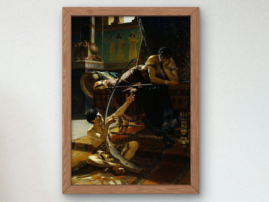 David and Saul by Julius Kronberg 1885, Wall Art Print, Fine Art Reproduction, Museum Quality Decor, Poster