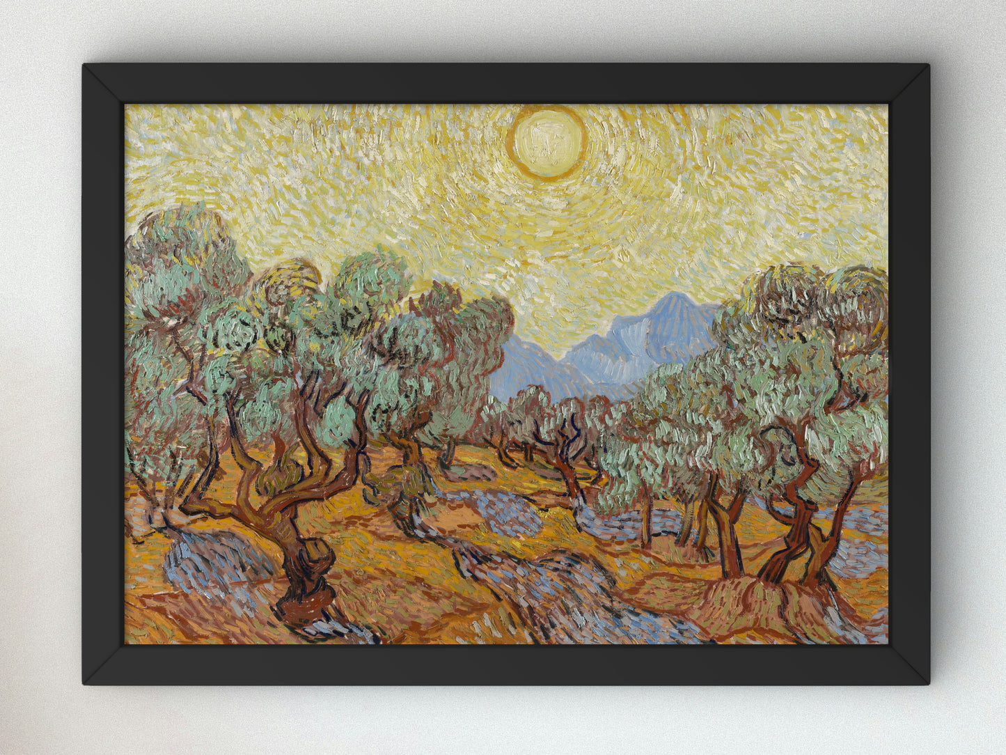 Olive Trees by Vincent van Gogh 1889, Wall Art Print, Fine Art Reproduction, Museum Quality Decor, Poster