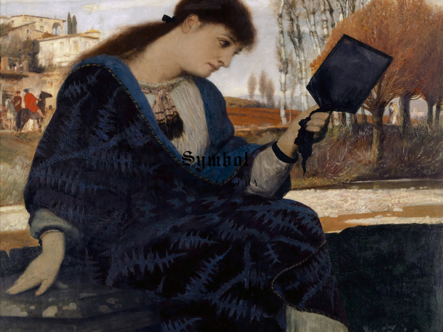 Melancholia by Arnold Böcklin 1885, Wall Art Print, Fine Art Reproduction, Museum Quality Decor, Poster