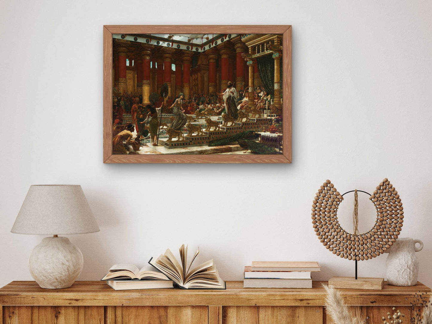 The Visit of the Queen of Sheba to King Solomon by Edward John Poynter 1890, Wall Art Print, Fine Art Reproduction, Museum Quality Decor