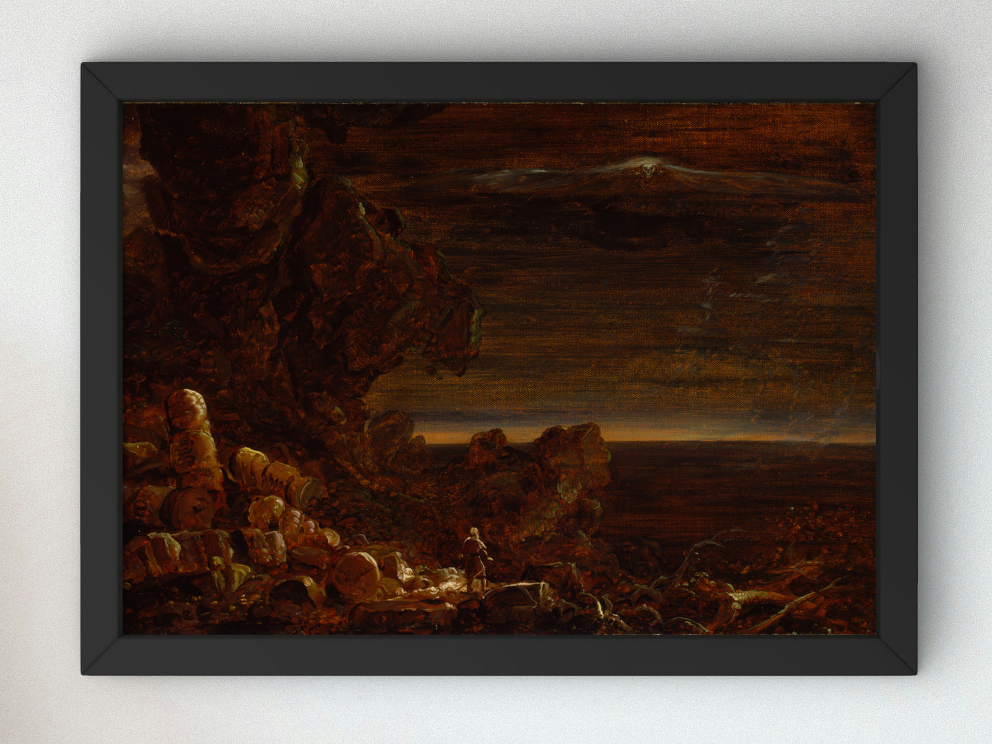 The Pilgrim of the World at the End of His Journey by Thomas Cole 1847, Wall Art Print, Fine Art Reproduction, Museum Quality Decor, Poster