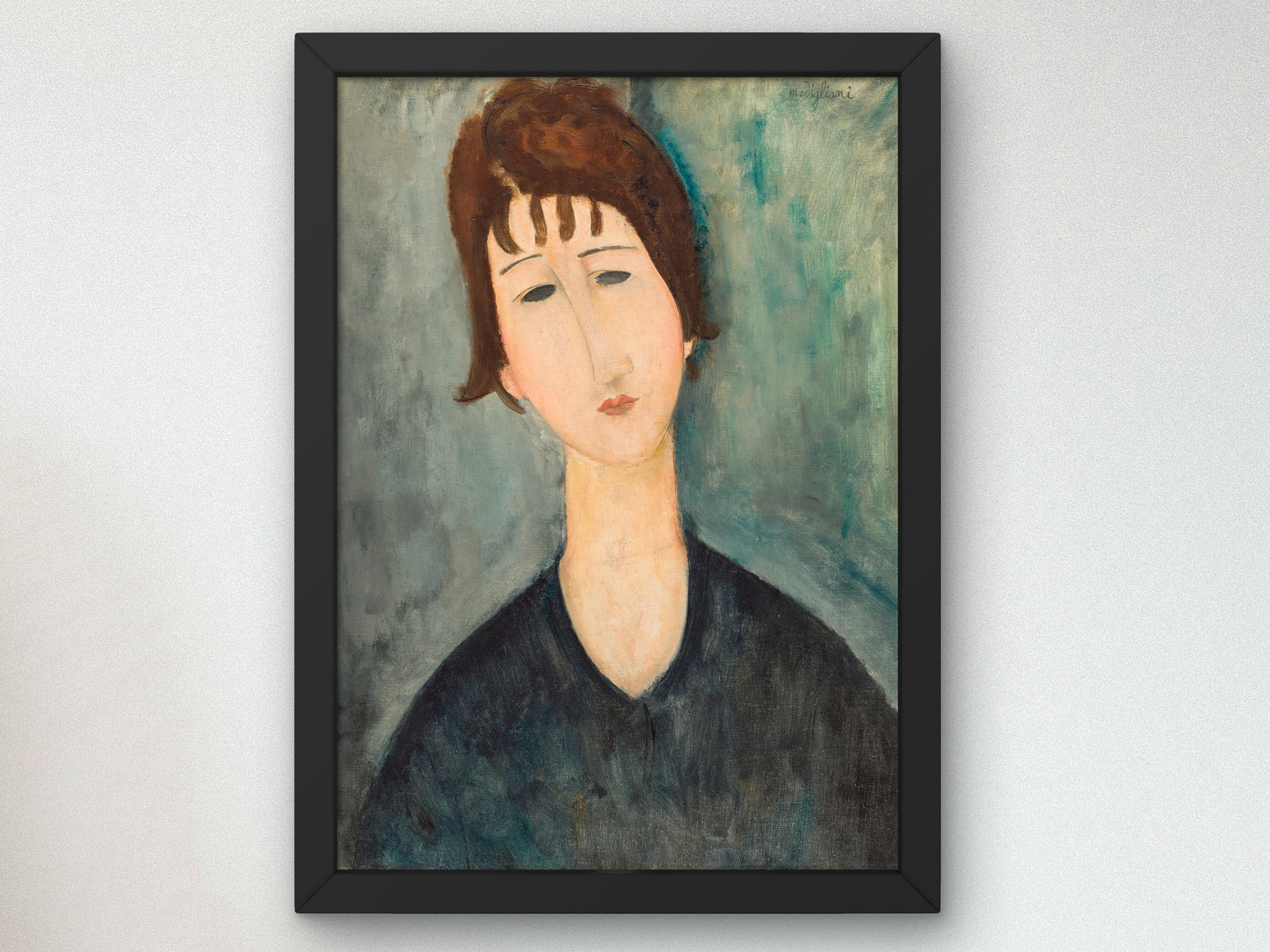 A Woman by Amedeo Modigliani 1917, Wall Art Print, Fine Art Reproduction, Museum Quality Decor, Poster