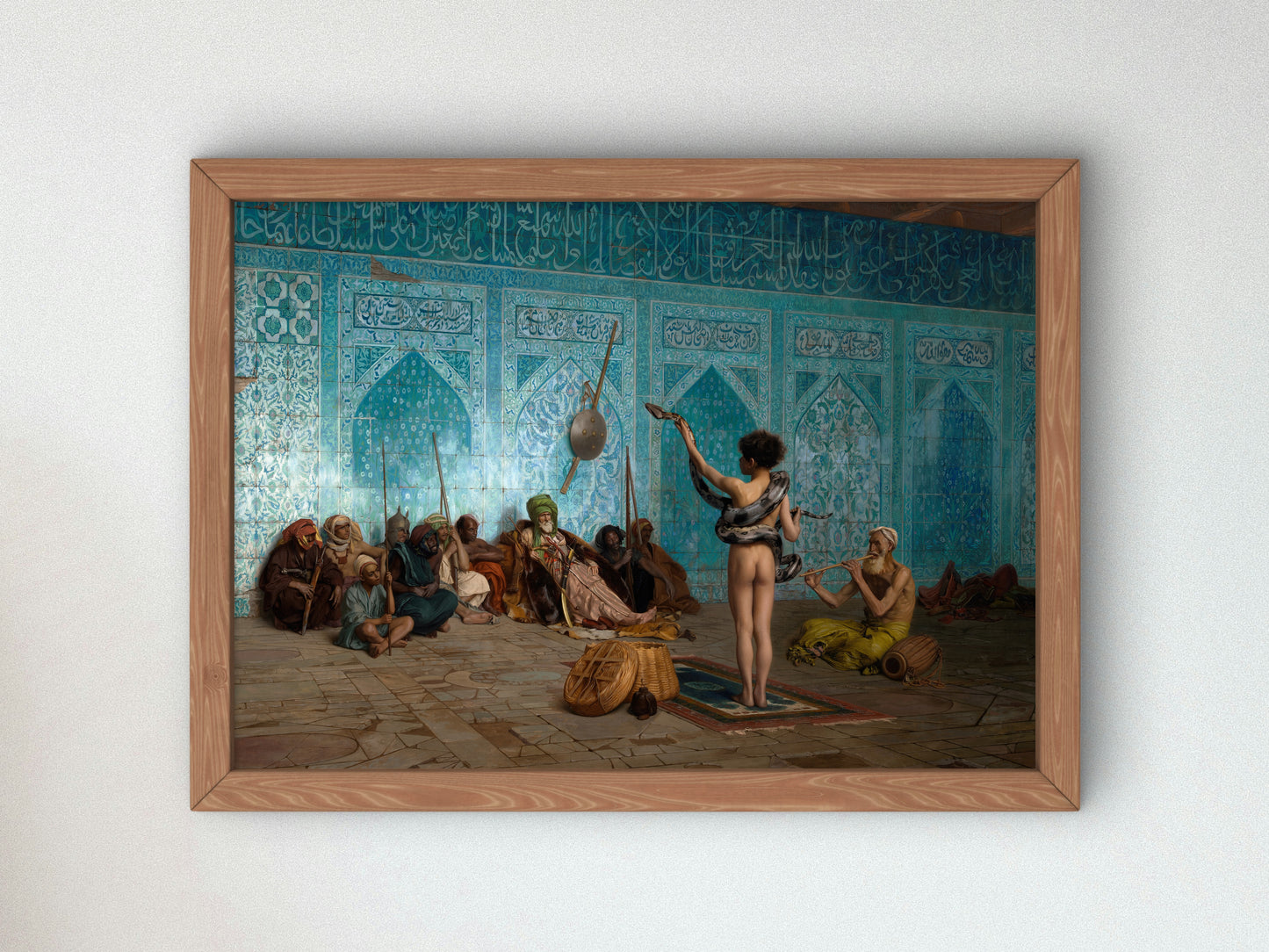 Snake Charmer by Jean Léon Gérôme 1879, Wall Art Print, Fine Art Reproduction, Museum Quality Decor, Poster