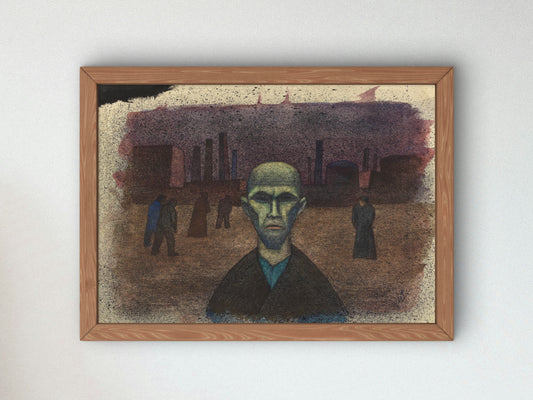 People by Karl Wiener 1935, Wall Art Print, Fine Art Reproduction, Museum Quality Decor, Poster