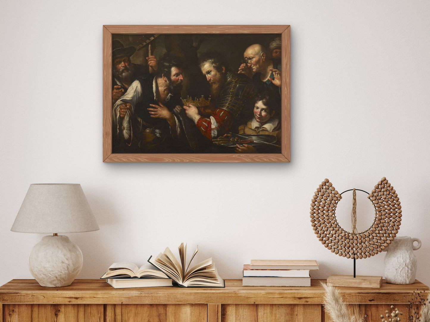 Alexander the Great Restoring the Throne Usurped from Abdolomino by Bernardo Strozzi 1615, Wall Art Print, Fine Art Reproduction