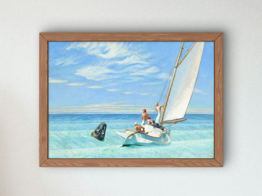 Ground Swell by Edward Hopper 1939, Wall Art Print, Fine Art Reproduction, Museum Quality Decor, Poster