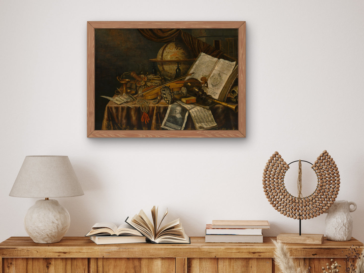 Vanitas Still Life by Edwaert Collier 1662, Wall Art Print, Fine Art Reproduction, Museum Quality Decor, Poster