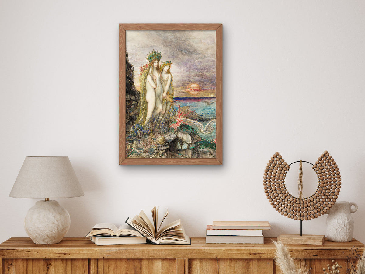 The Sirens by Gustave Moreau 1882, Wall Art Print, Fine Art Reproduction, Museum Quality Decor, Poster