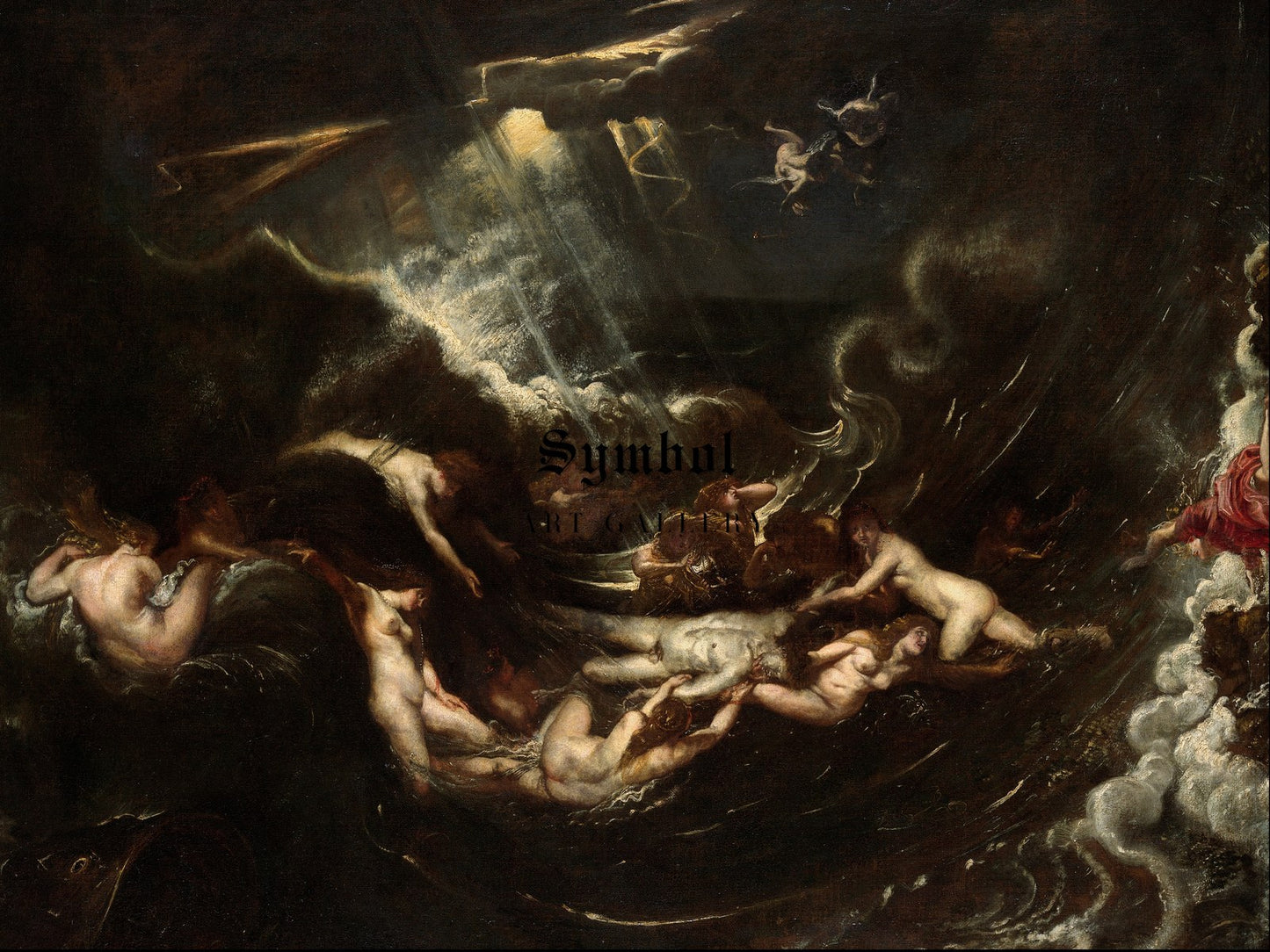 Hero and Leander by Peter Paul Rubens 1604, Wall Art Print, Fine Art Reproduction, Museum Quality Decor, Poster