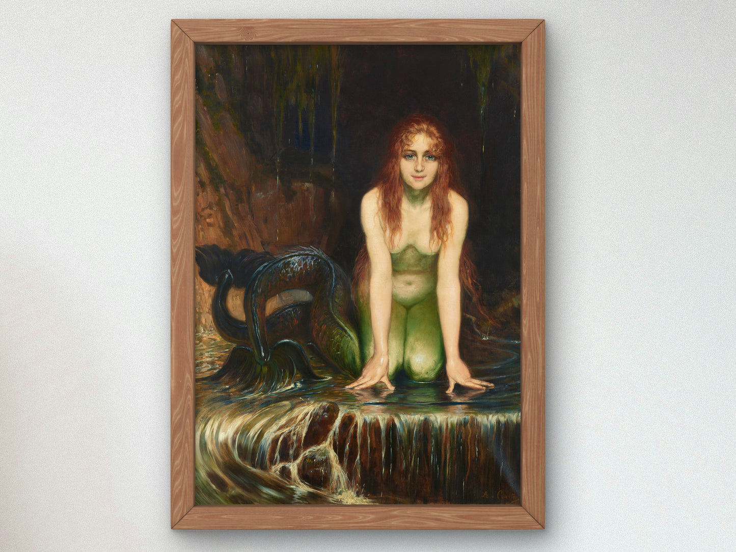 Die Nixe by Angelo von Courten, Wall Art Print, Fine Art Reproduction, Museum Quality Decor, Poster