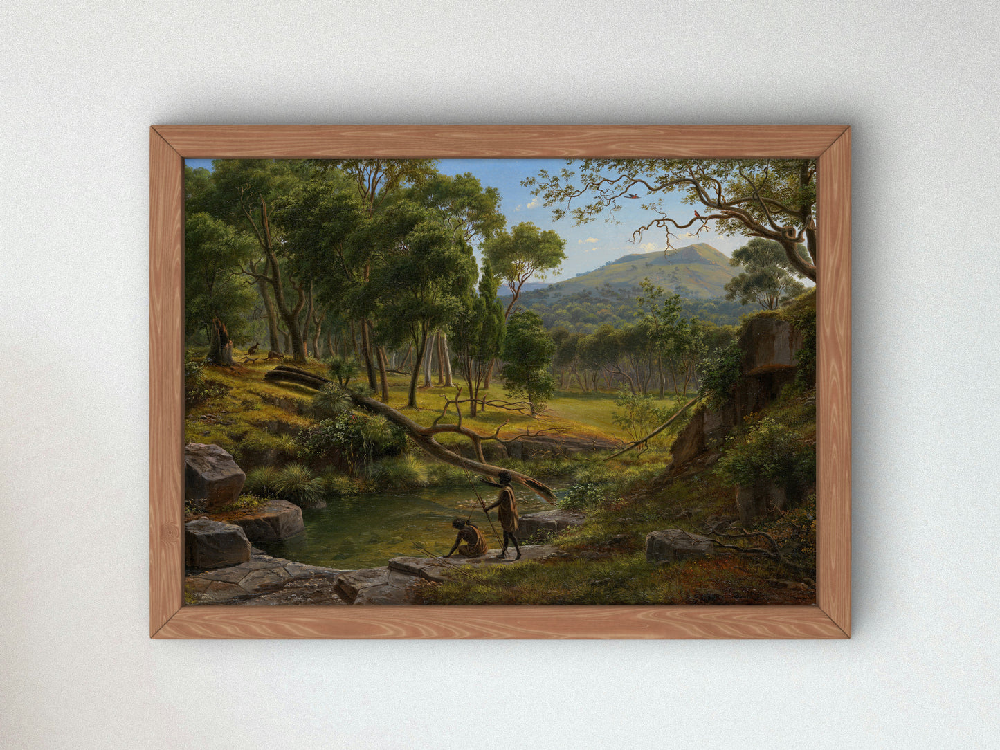 Warrenheip Hills near Ballarat by Eugene von Guérard 1854, Wall Art Print, Fine Art Reproduction, Museum Quality Decor, Poster