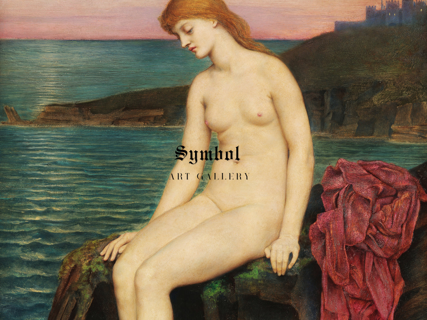 The Little Sea Maid by Evelyn De Morgan 1880, Wall Art Print, Fine Art Reproduction, Museum Quality Decor, Poster