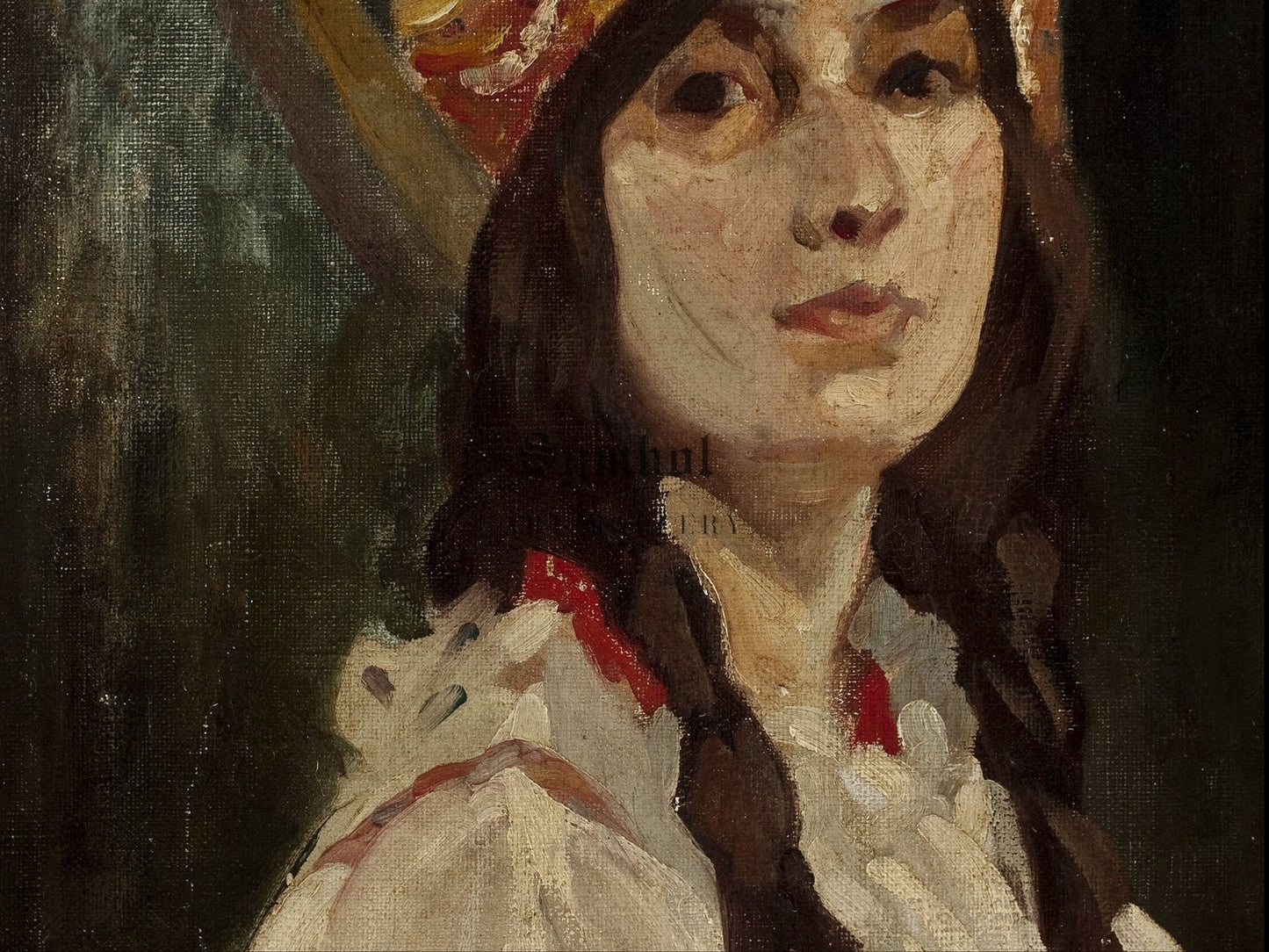 Portrait of a Young Woman by Eliseu Visconti 1890, Wall Art Print, Fine Art Reproduction, Museum Quality Decor, Poster