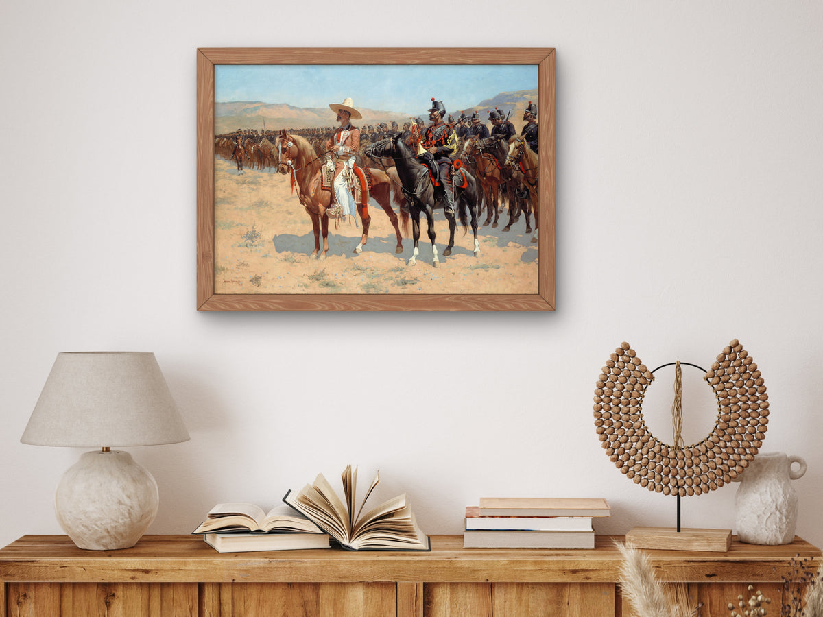 The Mexican Major by Frederic Remington 1889, Wall Art Print, Fine Art Reproduction, Museum Quality Decor, Poster
