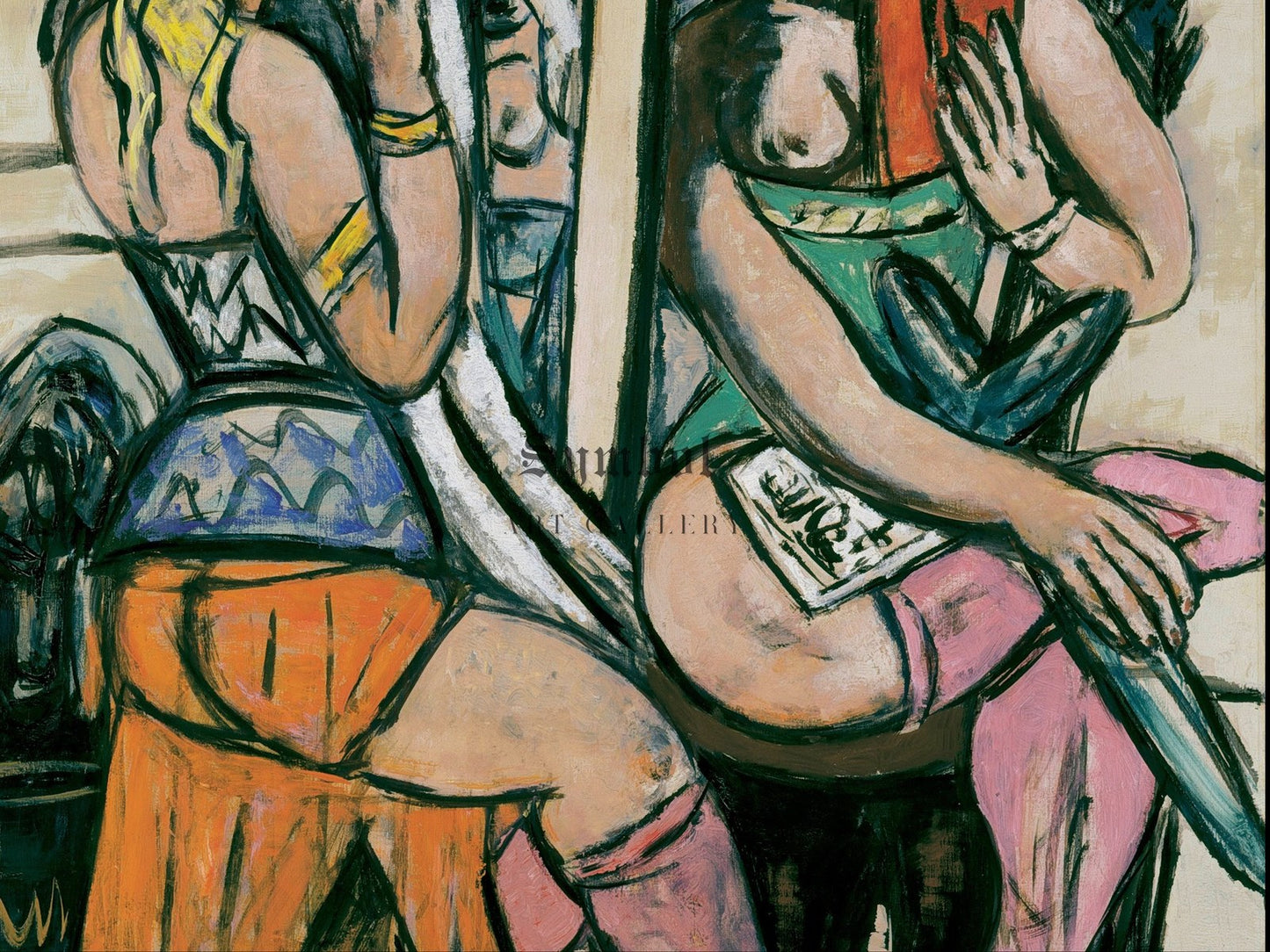 Actresses by Max Beckmann 1946, Wall Art Print, Fine Art Reproduction, Museum Quality Decor, Poster