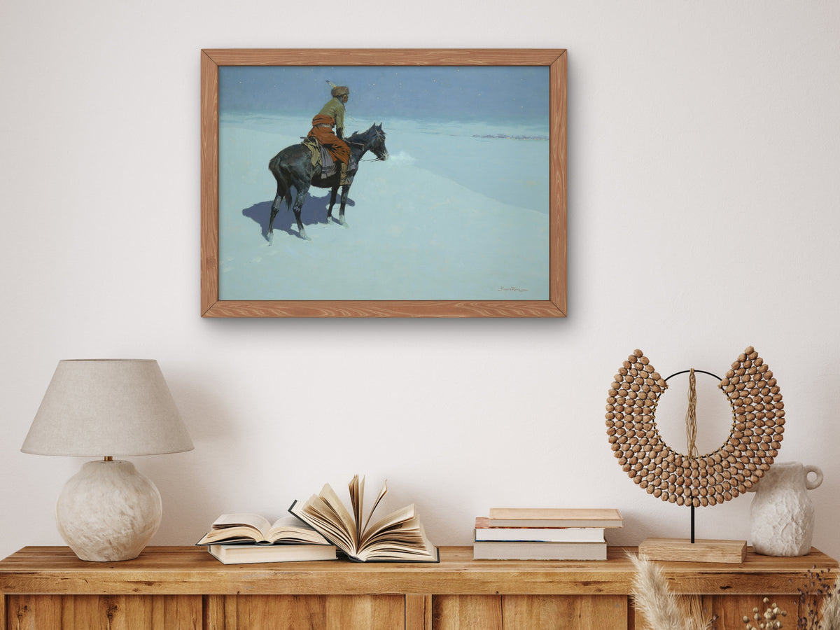 Friends or Foes by Frederic Remington 1902, Wall Art Print, Fine Art Reproduction, Museum Quality Decor, Poster