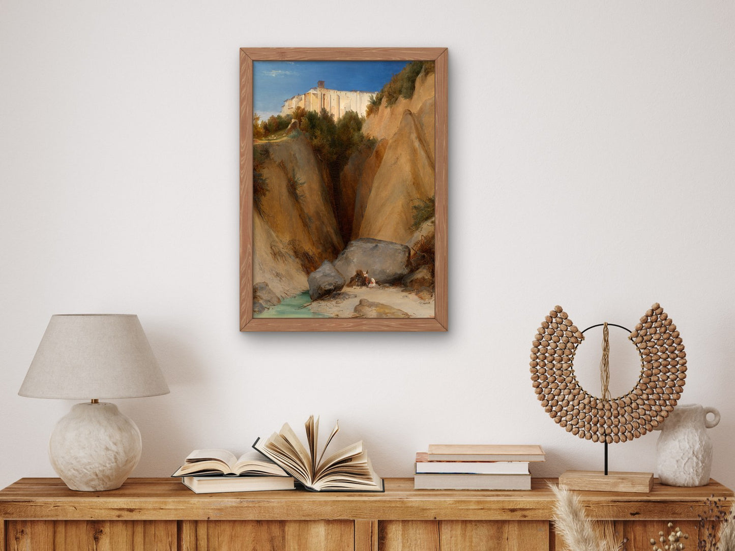 View of the Santa Scolastica Monastery near Subiaco by Carl Blechen 1832, Wall Art Print, Fine Art Reproduction, Museum Quality Decor