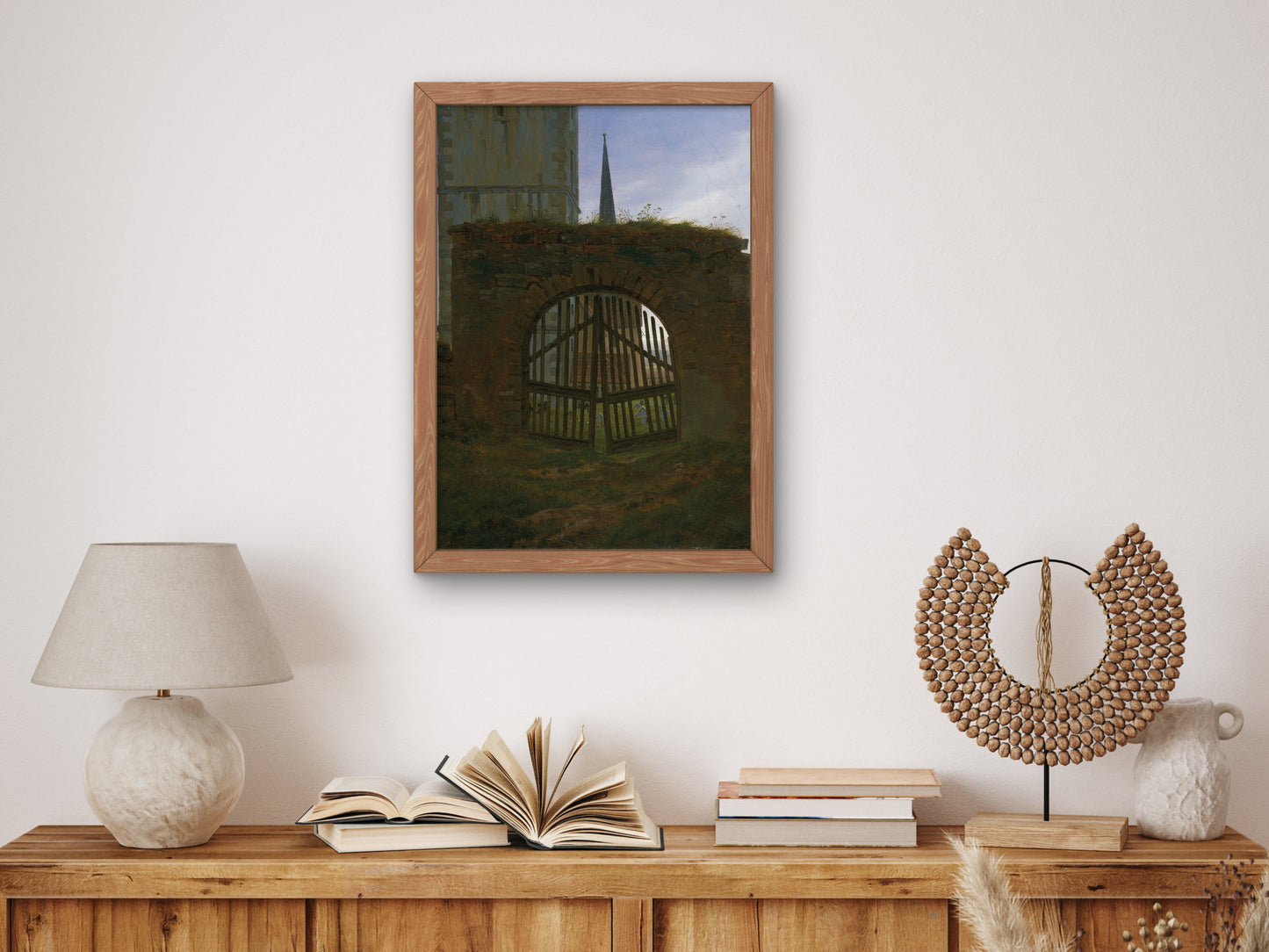 The Cemetery Gate by Caspar David Friedrich 1825, Wall Art Print, Fine Art Reproduction, Museum Quality Decor, Poster