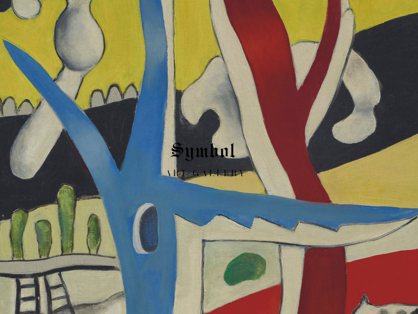 Animated Landscape by Fernand Léger 1937, Wall Art Print, Fine Art Reproduction, Museum Quality Decor, Poster