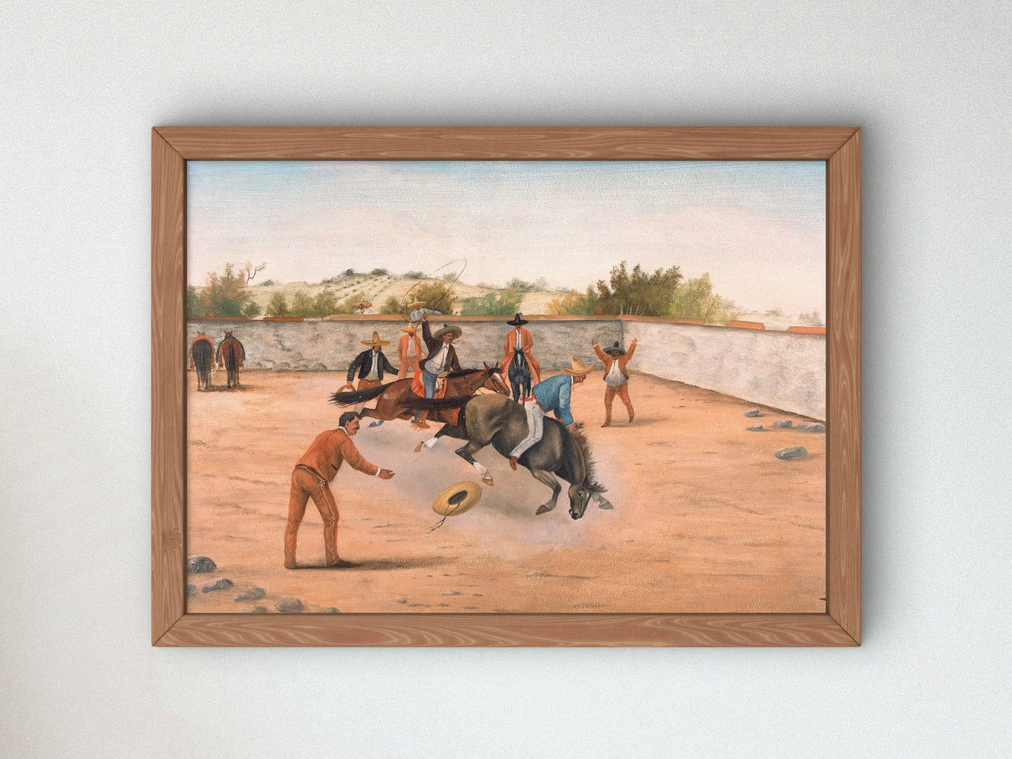 Rodeo by Ernesto Icaza 1918, Wall Art Print, Fine Art Reproduction, Museum Quality Decor, Poster
