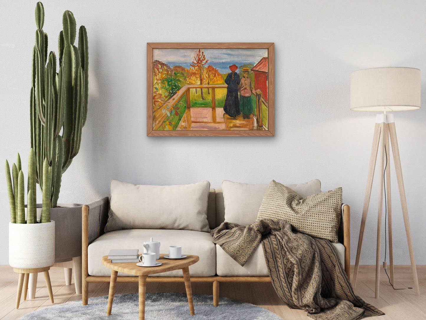 On the Veranda by Edvard Munch 1902, Wall Art Print, Fine Art Reproduction, Museum Quality Decor, Poster