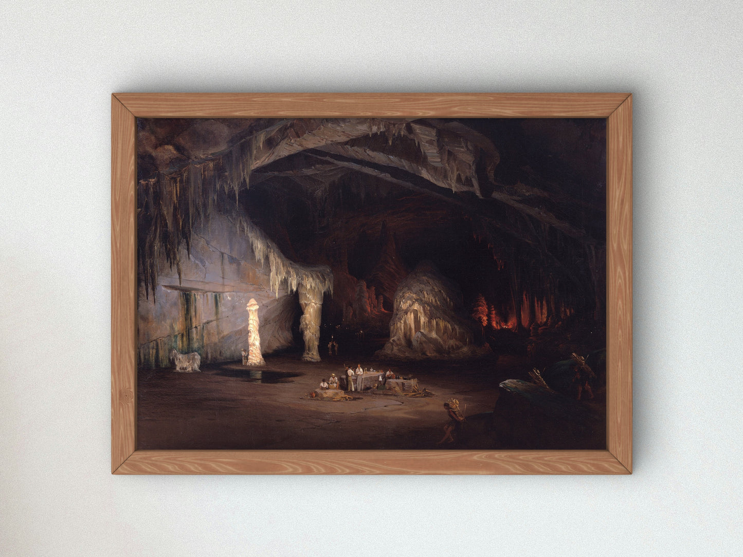 Grutas de Cacahuamilpa by Jean Baptiste Louis Gros 1835, Wall Art Print, Fine Art Reproduction, Museum Quality Decor, Poster