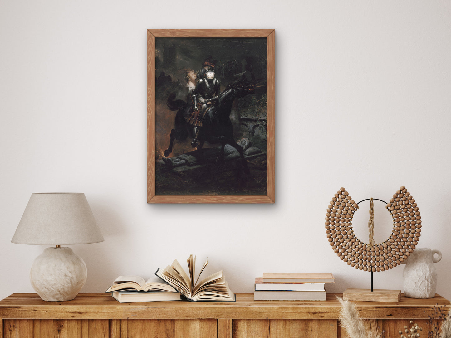 The Ballad of Lenore or The Dead Travel Fast by Horace Vernet 1824, Wall Art Print, Fine Art Reproduction, Museum Quality Decor, Poster