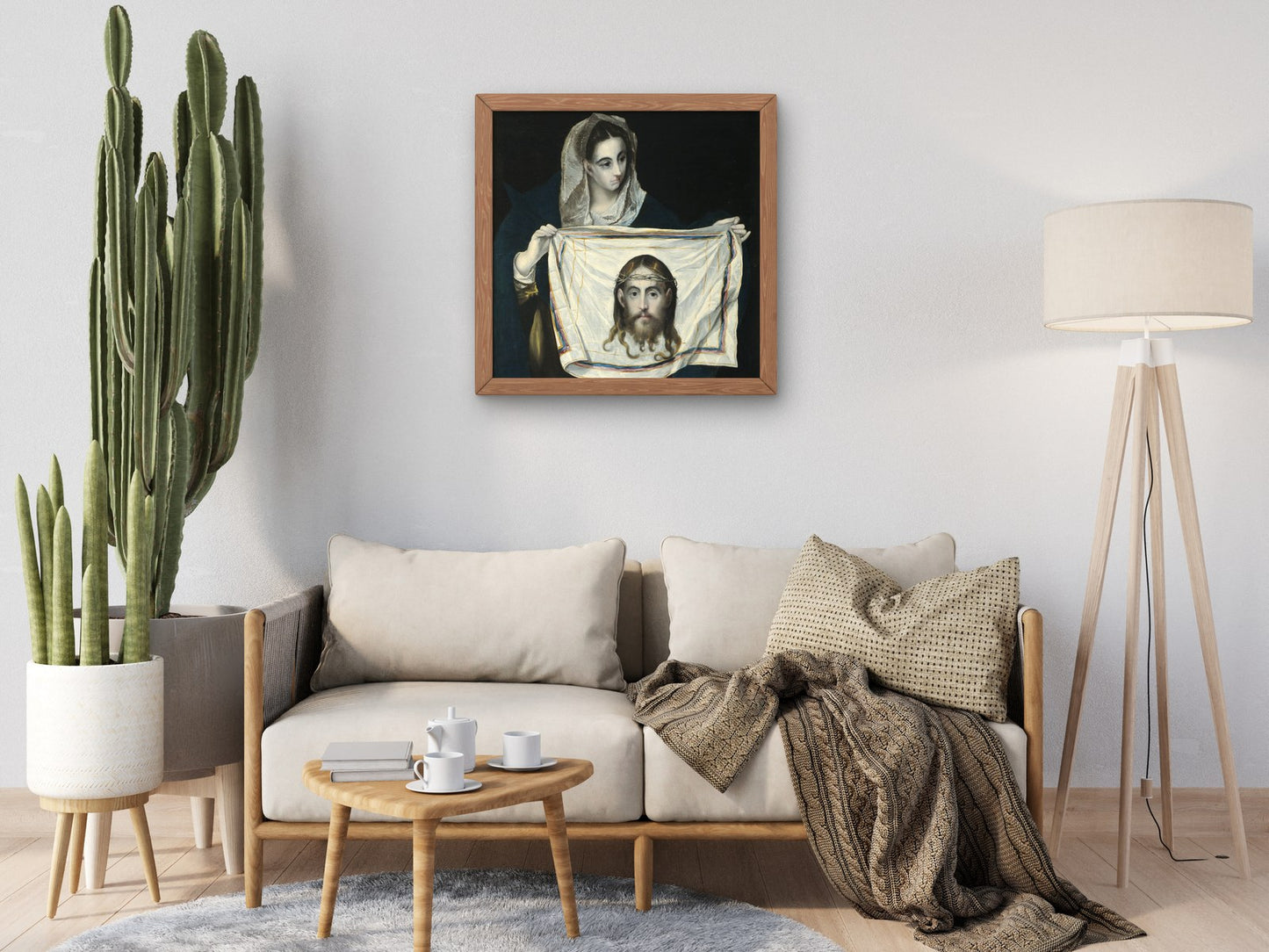 The Veil of Veronica by El Greco 1580, Wall Art Print, Fine Art Reproduction, Museum Quality Decor, Poster
