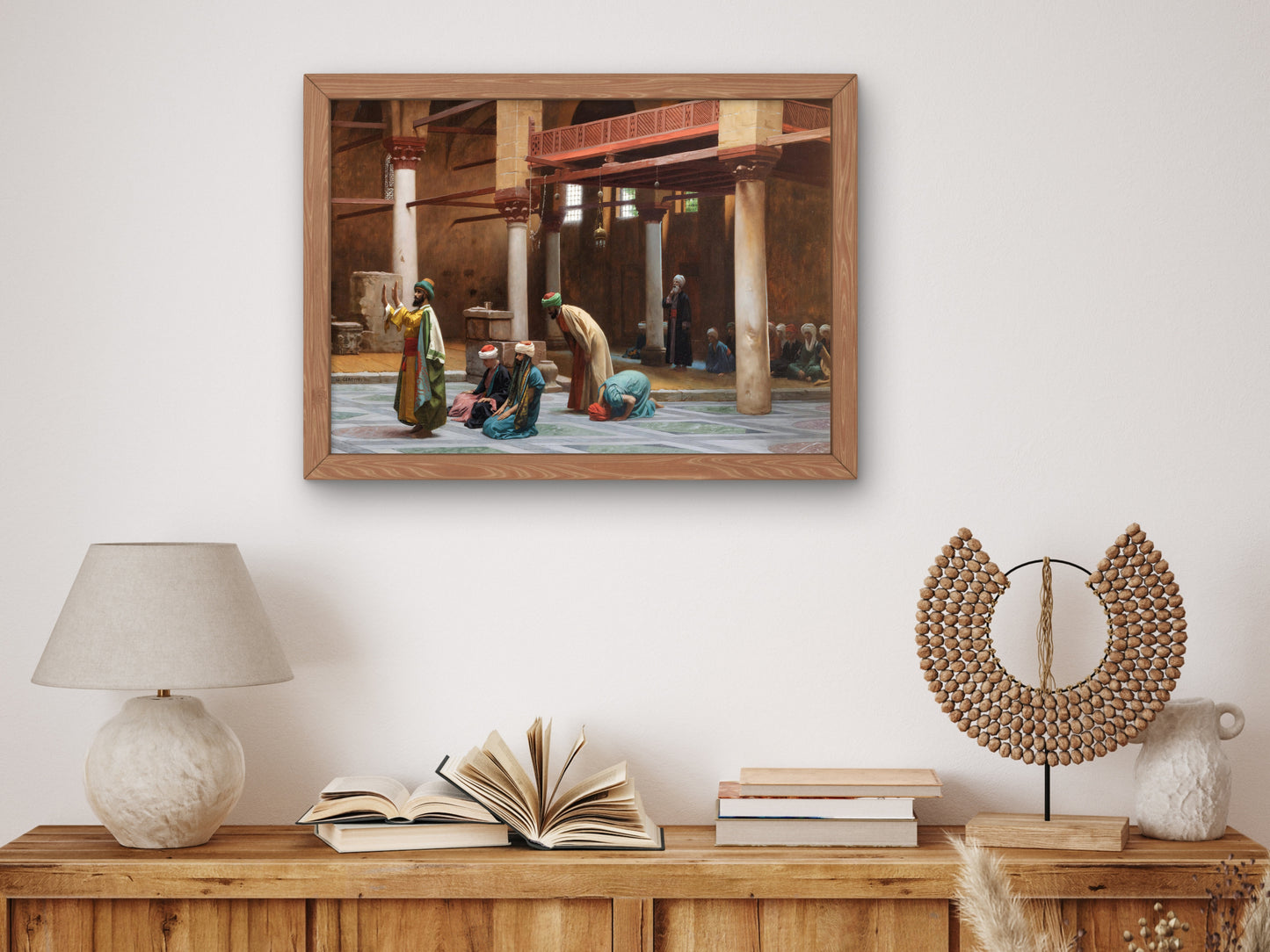 Prayers in the Mosque by Jean Léon Gérôme 1864, Wall Art Print, Fine Art Reproduction, Museum Quality Decor, Poster