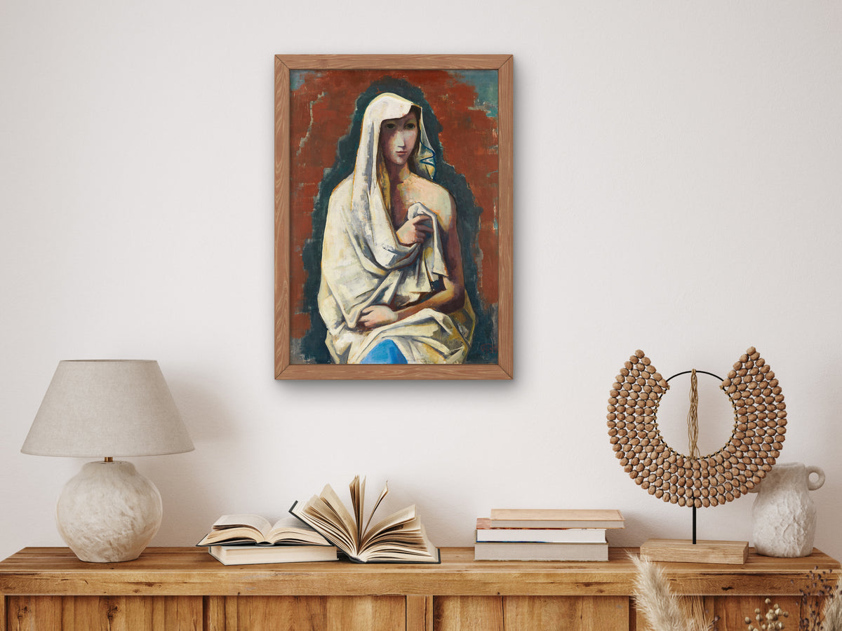 Sibyl by Karl Hofer 1935, Wall Art Print, Fine Art Reproduction, Museum Quality Decor, Poster