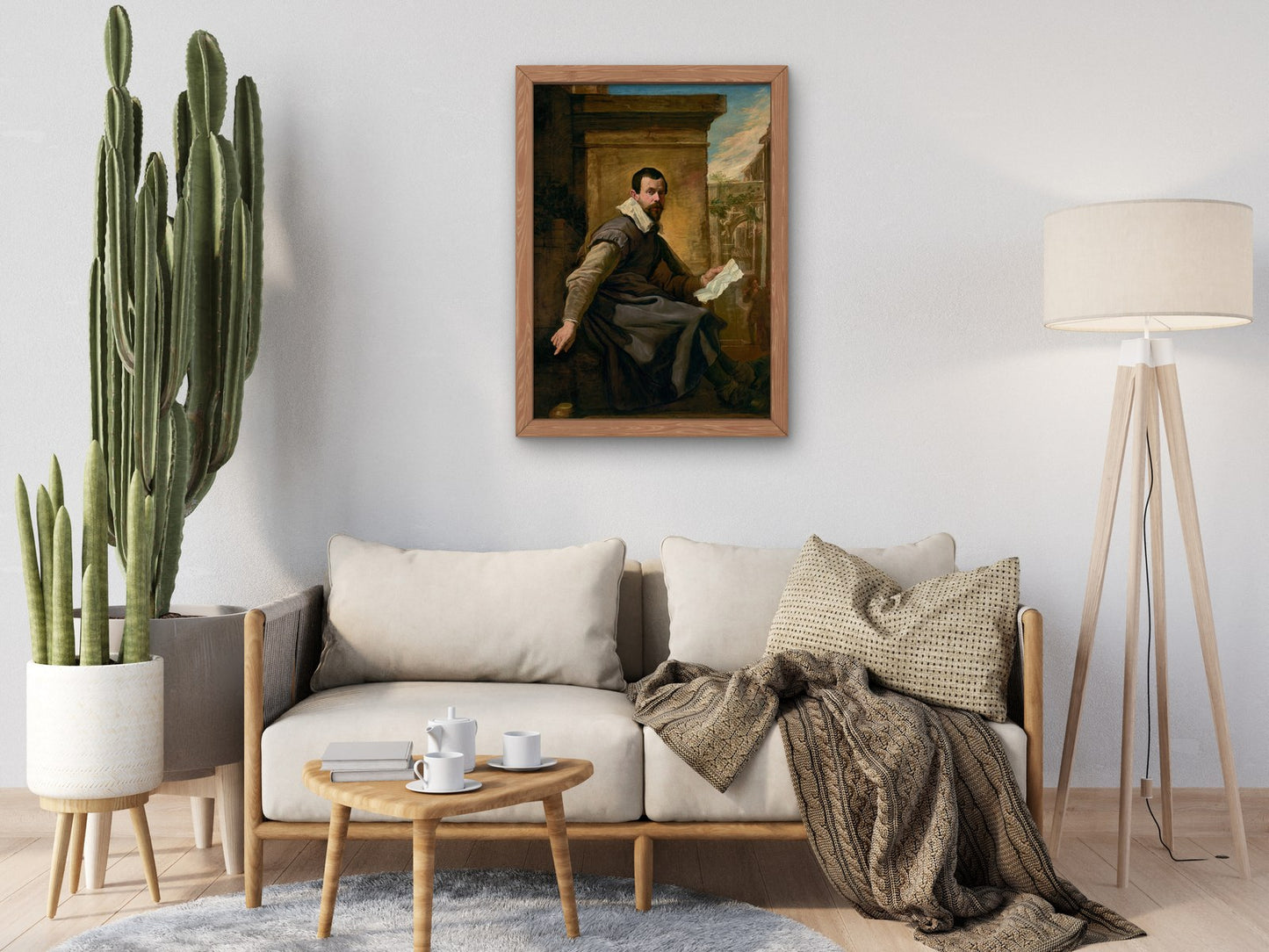 Portrait of a Man with a Sheet of Music by Domenico Fetti 1614, Wall Art Print, Fine Art Reproduction, Museum Quality Decor, Poster