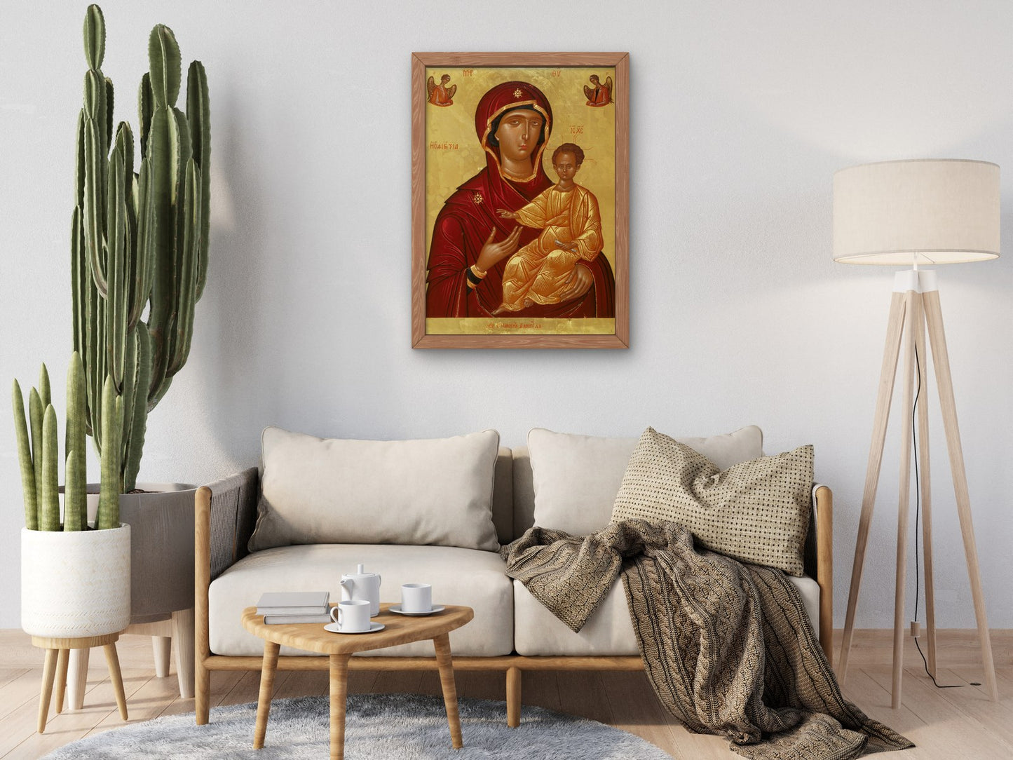 The Virgin Hodegetria by Emmanuel Lambardos, Wall Art Print, Fine Art Reproduction, Museum Quality Decor, Poster