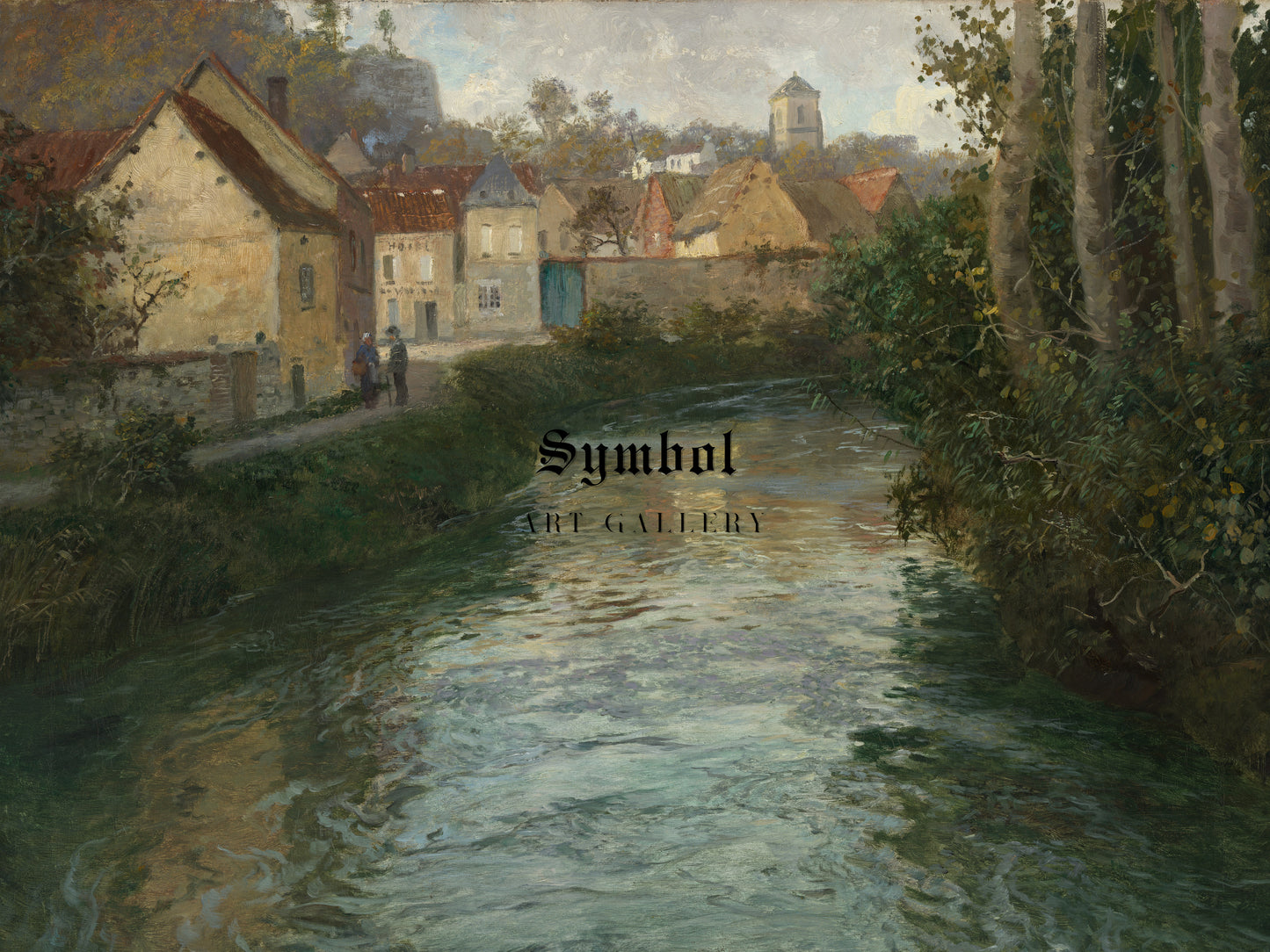 Picquigny by Frits Thaulow 1899, Wall Art Print, Fine Art Reproduction, Museum Quality Decor, Poster