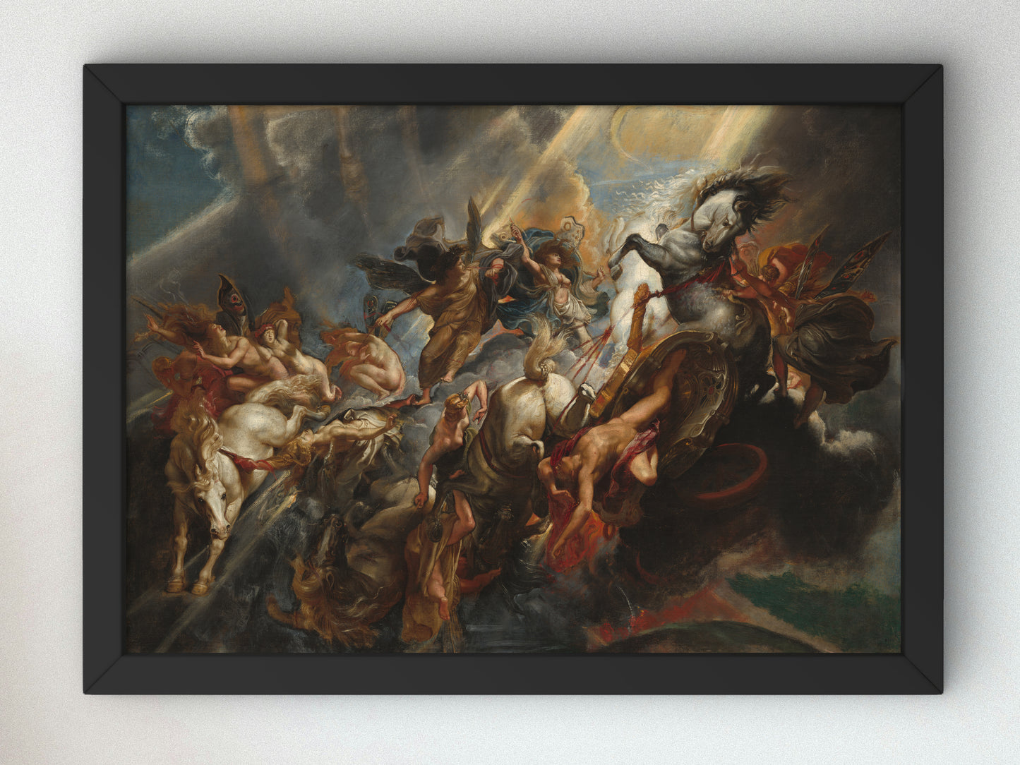 The Fall of Phaeton by Peter Paul Rubens 1604, Wall Art Print, Fine Art Reproduction, Museum Quality Decor, Poster