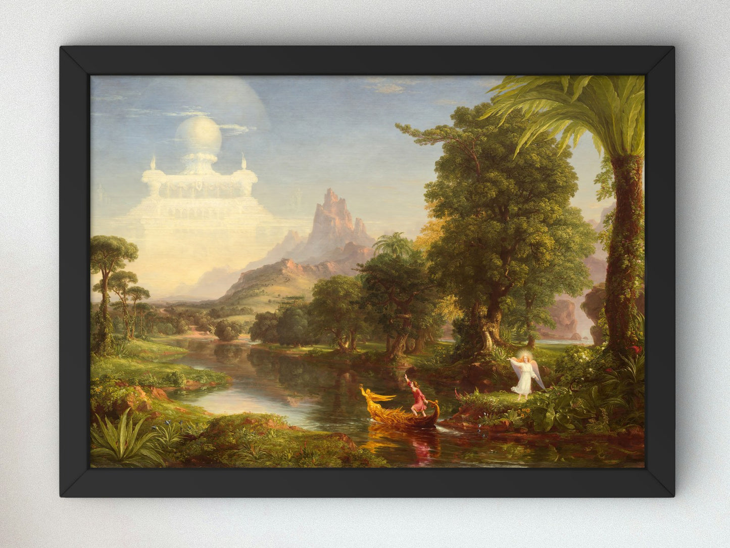 The Voyage of Life Youth by Thomas Cole 1842, Wall Art Print, Fine Art Reproduction, Museum Quality Decor, Poster