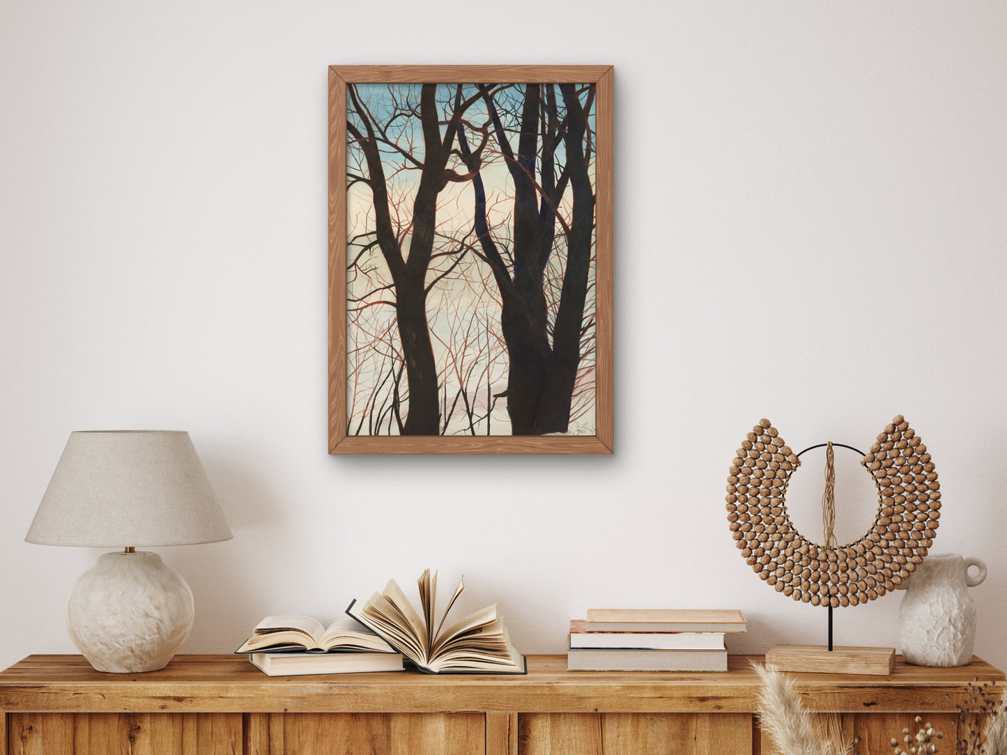 Trees in the Snow by Léon Spilliaert 1929, Wall Art Print, Fine Art Reproduction, Museum Quality Decor, Poster