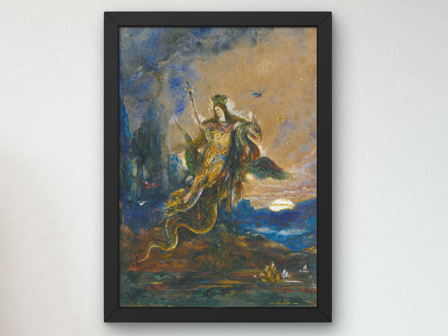 The Fairy by Gustave Moreau 1880, Wall Art Print, Fine Art Reproduction, Museum Quality Decor, Poster