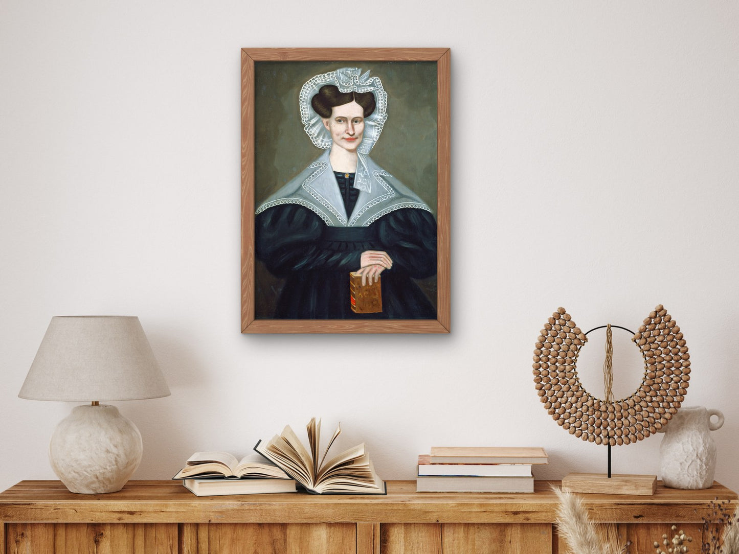 Mrs. Harlow A. Pease by Erastus Salisbury Field 1837, Wall Art Print, Fine Art Reproduction, Museum Quality Decor, Poster