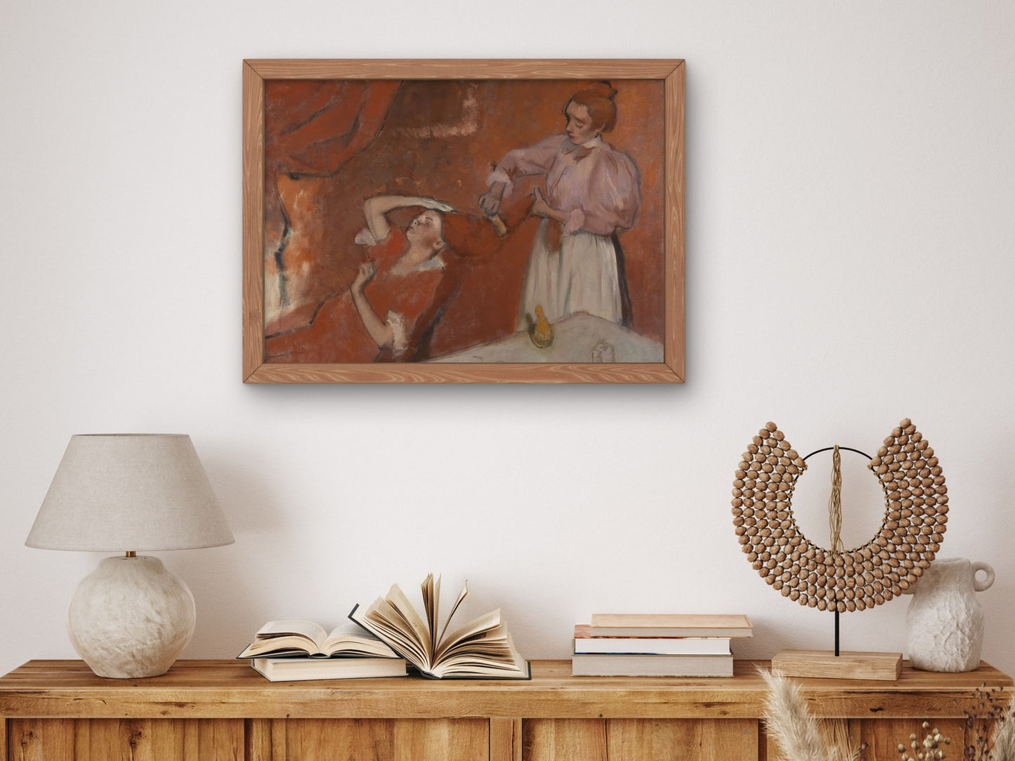Combing the Hair by Edgar Degas 1896, Wall Art Print, Fine Art Reproduction, Museum Quality Decor, Poster