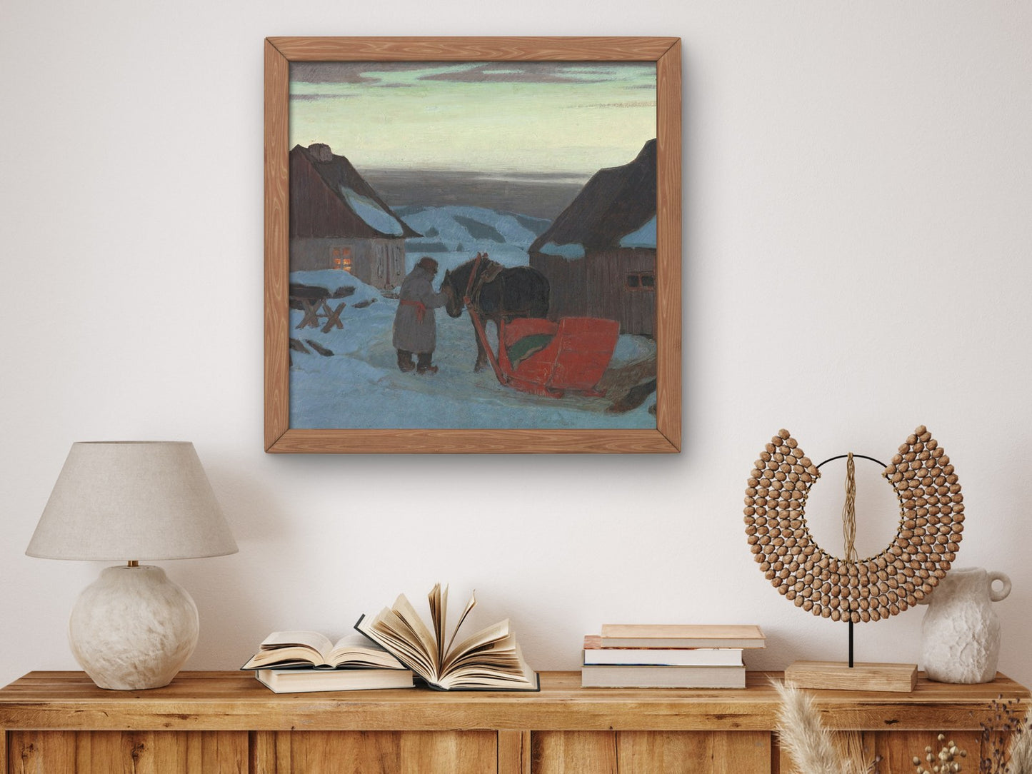Going for the Doctor by Clarence Gagnon 1928, Wall Art Print, Fine Art Reproduction, Museum Quality Decor, Poster